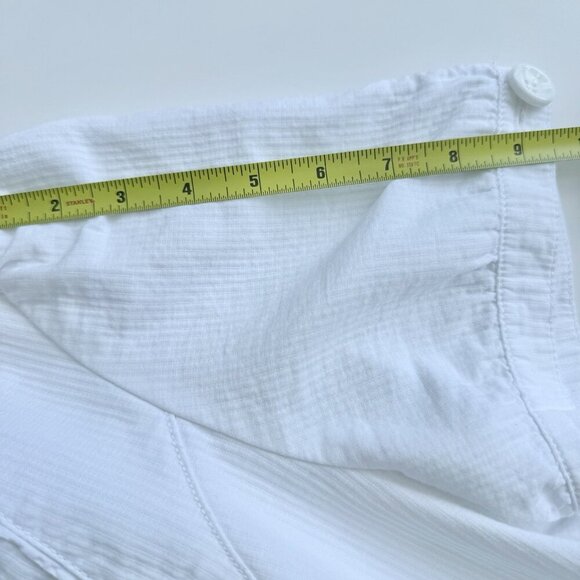 DNKY JEANS White Jacket Short Sleeves 100% Cotton size large - Picture 6 of 13